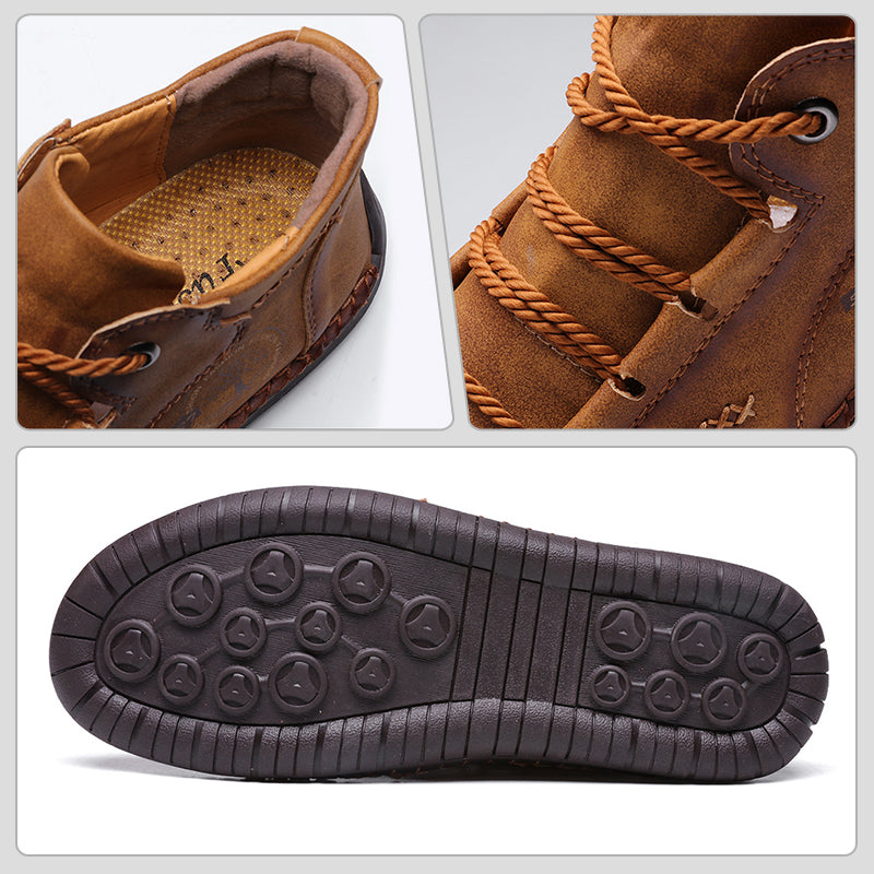 🔥Dernier jour, prix super bas🔥【 Fait à la main 】Chaussures d'extérieur en cuir véritable